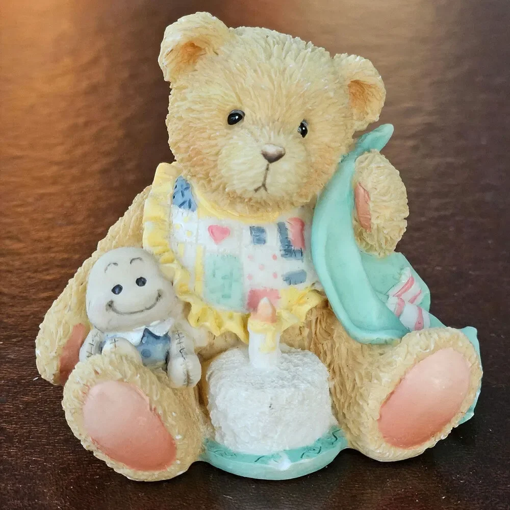 Vintage 1992 Priscilla Hillman for Enesco “Age 1 – Beary Special One” Figurine